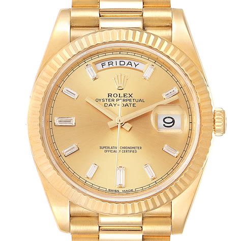 rolex gold presidential mens|Rolex date 40 228238.